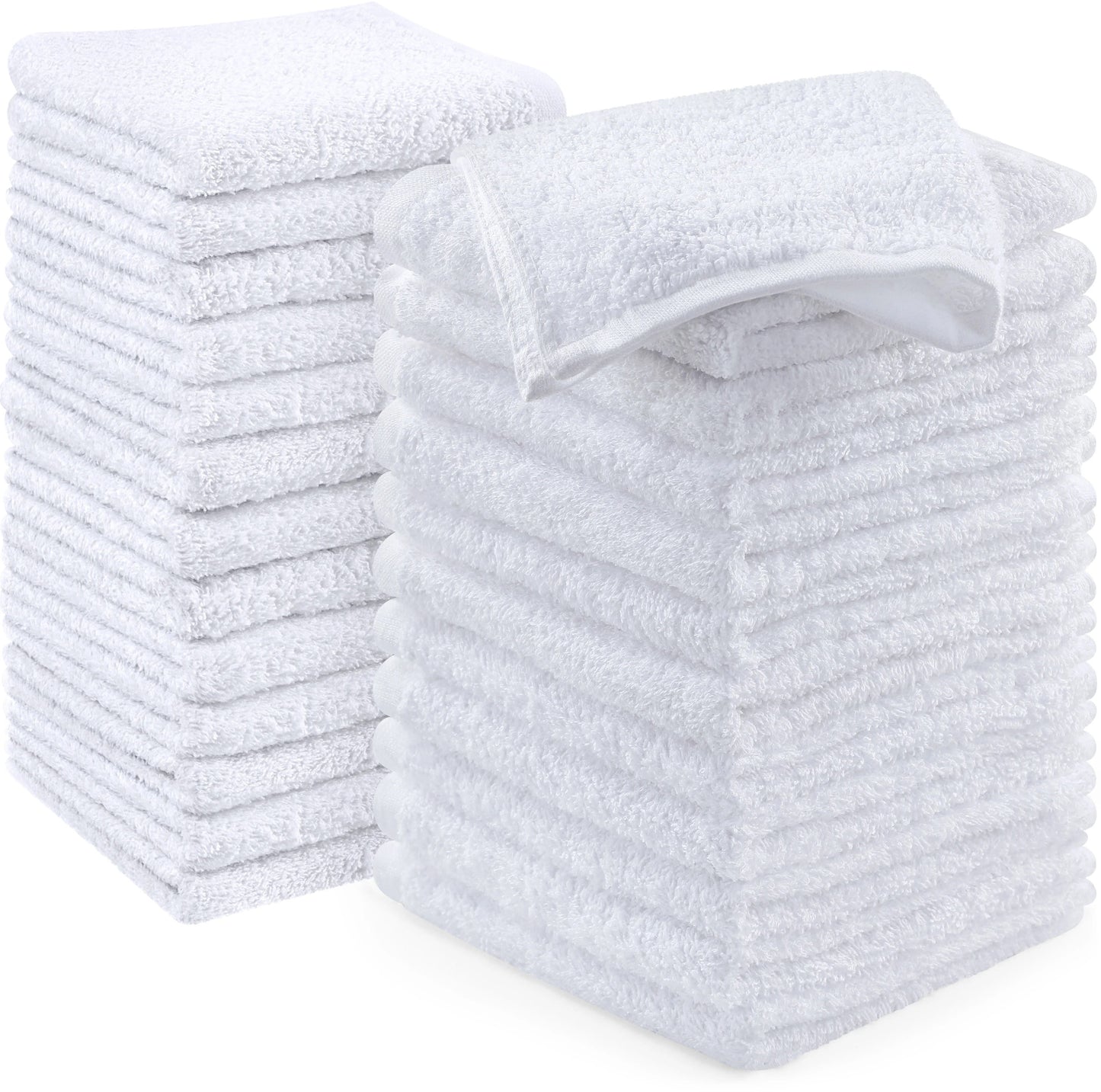 Utopia Towels Wash Cloths Ultra Soft & Extra Absorbent Wash Rags 100% Cotton 12x12" Multipurpose Kitchen Hand Salon Bathroom Spa Gym Face Towels