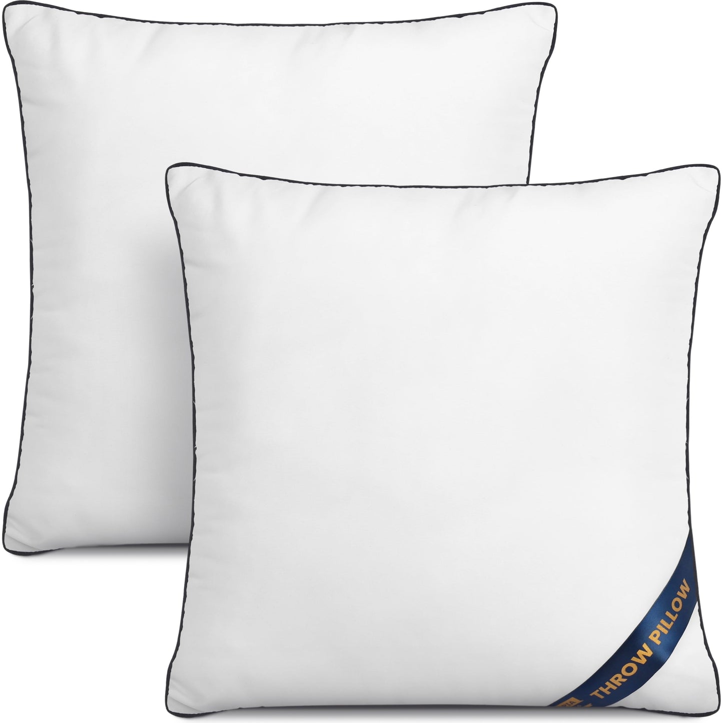 Utopia Bedding Premium Microfiber Decorative Pillows 2-Pack, 26x26 inches Navy,