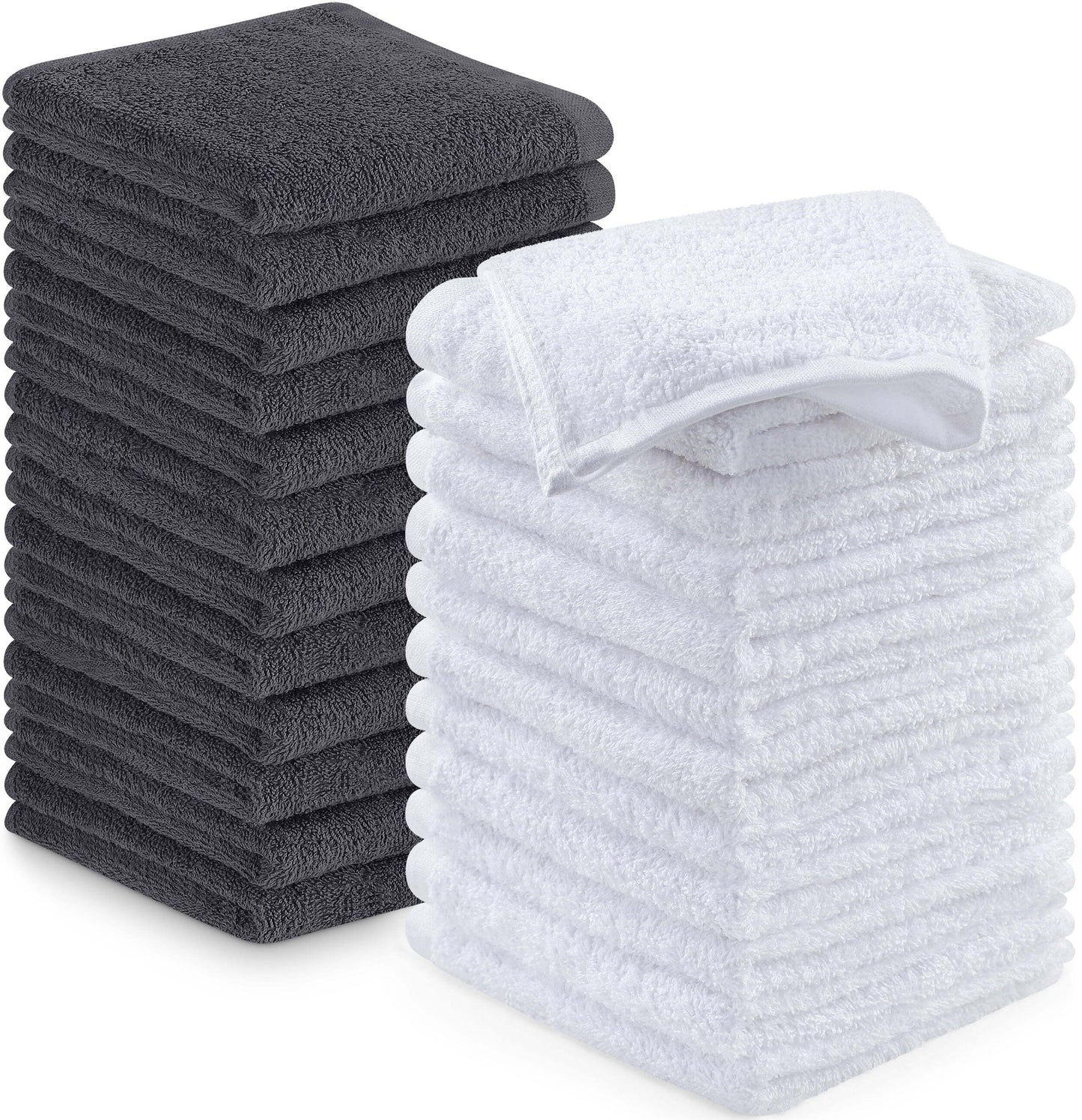 Utopia Towels Wash Cloths Ultra Soft & Extra Absorbent Wash Rags 100% Cotton 12x12" Multipurpose Kitchen Hand Salon Bathroom Spa Gym Face Towels