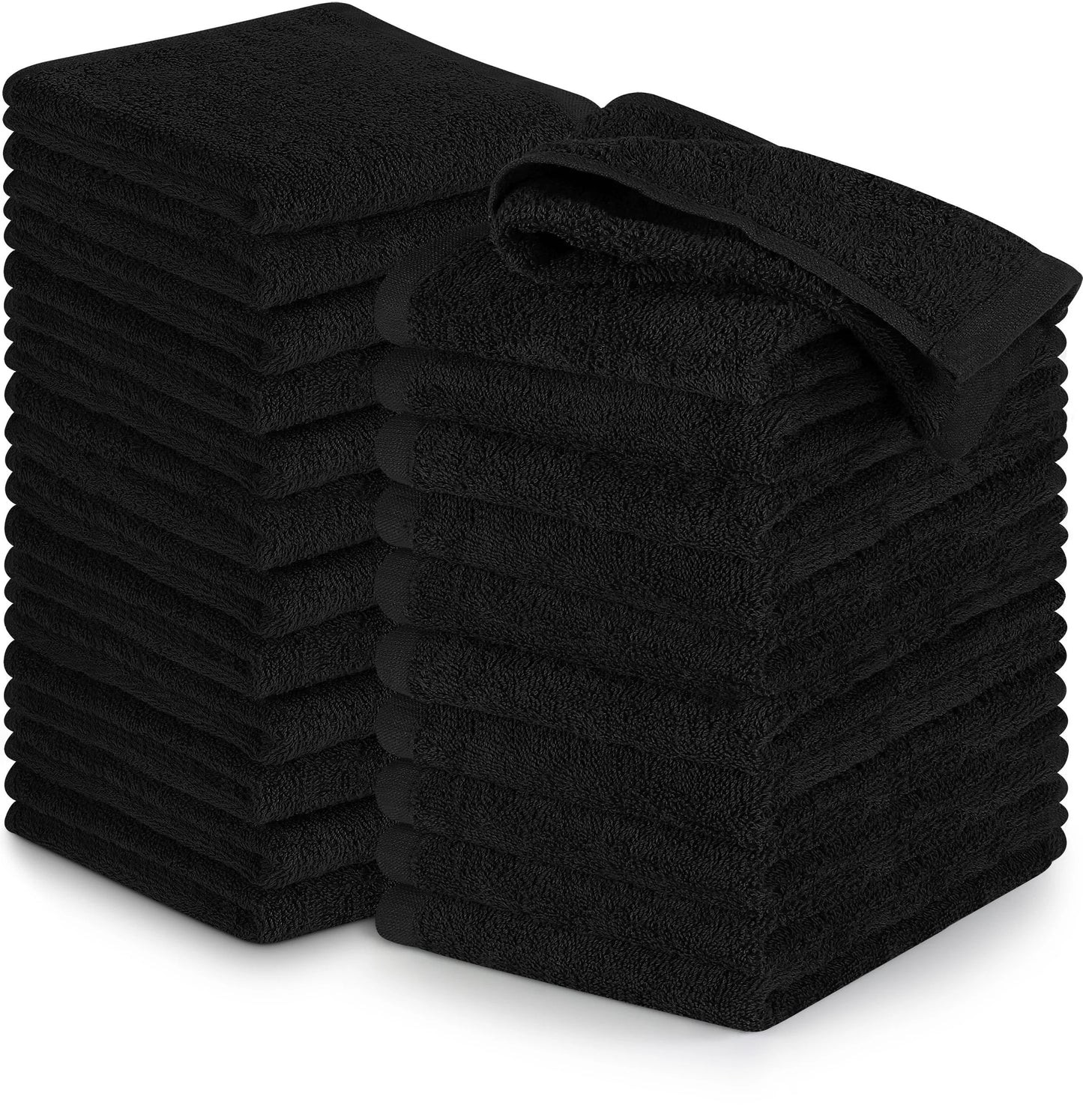 Utopia Towels Wash Cloths Ultra Soft & Extra Absorbent Wash Rags 100% Cotton 12x12" Multipurpose Kitchen Hand Salon Bathroom Spa Gym Face Towels