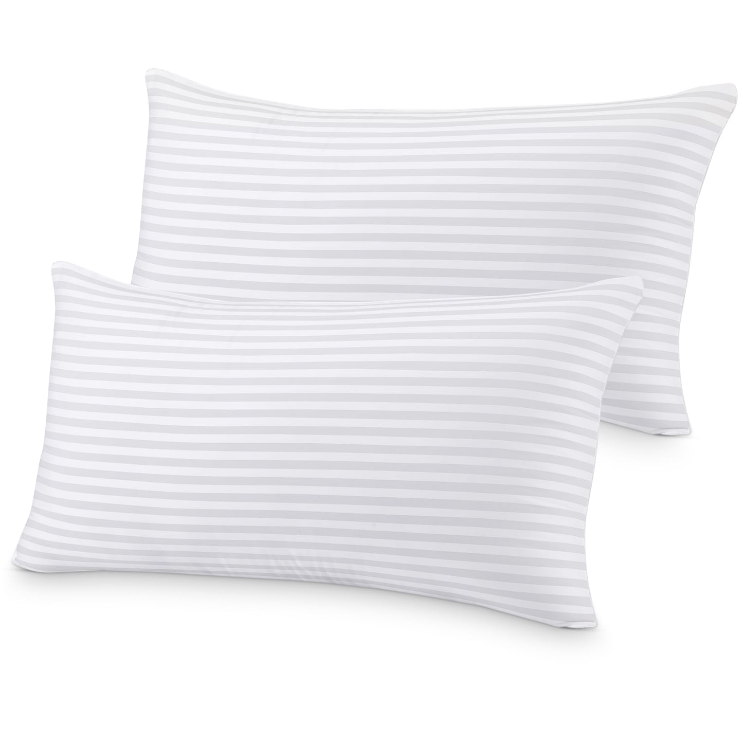 Utopia Bedding Bed Pillow with White Stripes (King, 36"L x 20" W) (Set of 6)