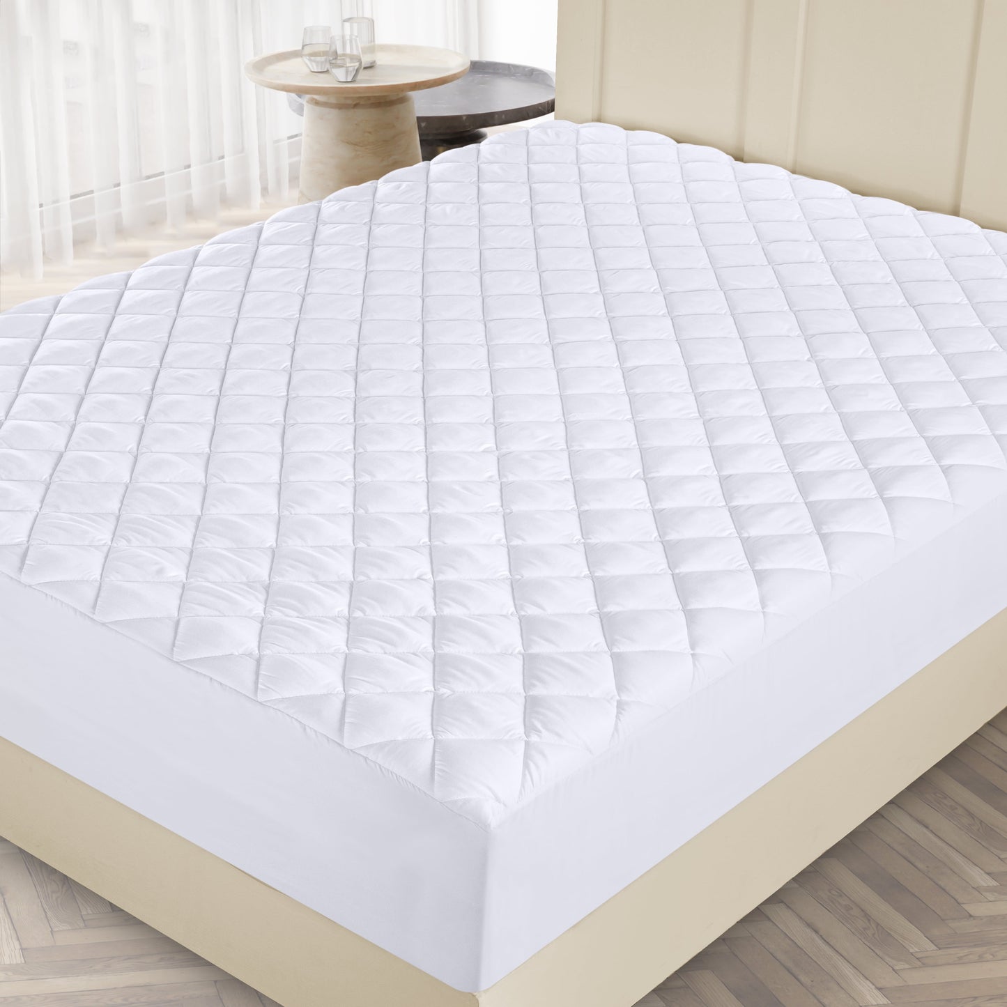 Utopia Bedding Microfiber Mattress Topper , Deep Pocket up to 16 inches
