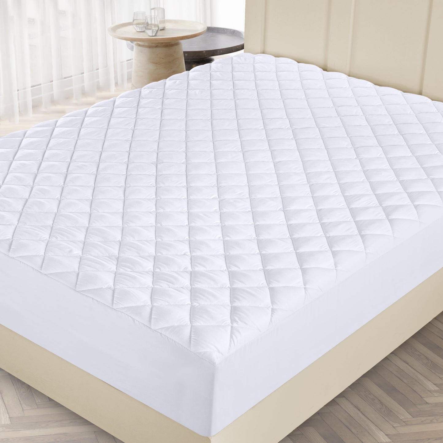 Utopia Bedding Microfiber Mattress Topper , Deep Pocket up to 16 inches