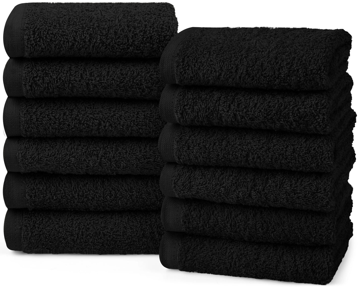 Utopia Towels Wash Cloths Ultra Soft & Extra Absorbent Wash Rags 100% Cotton 12x12" Multipurpose Kitchen Hand Salon Bathroom Spa Gym Face Towels