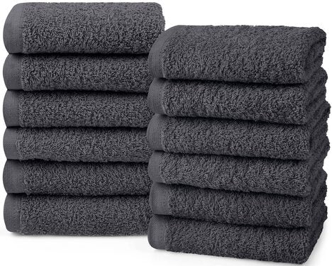 Utopia Towels Wash Cloths Ultra Soft & Extra Absorbent Wash Rags 100% Cotton 12x12" Multipurpose Kitchen Hand Salon Bathroom Spa Gym Face Towels