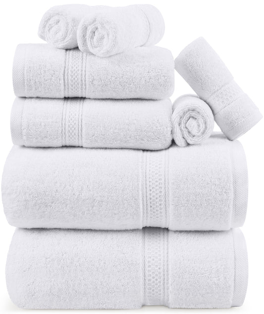 Utopia TowelsPremium Towel Set Bath Towels  Hand Towels and  Wash Cloths 610 GSM 100% Ring Spun Cotton Highly Absorbent Towels for Bathroom Gym Hotel and Spa