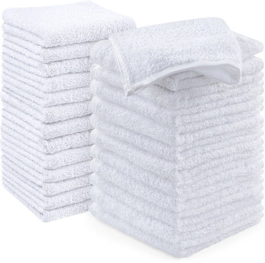Utopia Towels Wash Cloths Ultra Soft & Extra Absorbent Wash Rags 100% Cotton 12x12" Multipurpose Kitchen Hand Salon Bathroom Spa Gym Face Towels