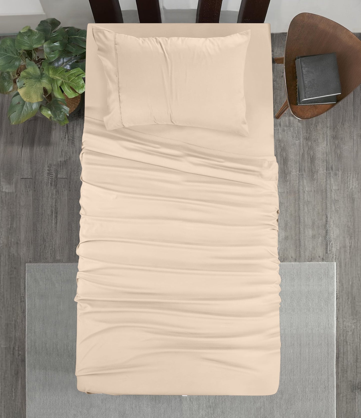Utopia Bedding Solid Bed Sheets Set For Adults - Microfiber, Fade Resistant 