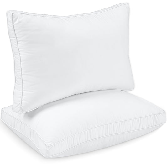 Utopia Bedding Queen Bed Pillow Soft and High-Quality Gusseted Pillow for All Sleep Positions (White)